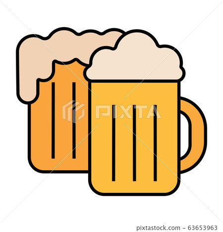 Isolated beer mug icon 63653963