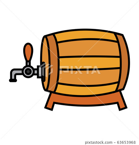 Isolated beer barrel icon 63653968