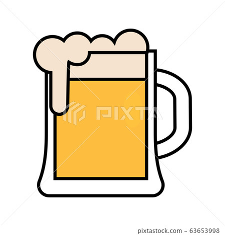 Isolated beer mug icon Isolated beer mug icon 63653998