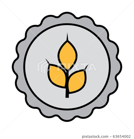 Isolated beer bottle cap icon Isolated beer bottle cap icon 63654002
