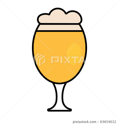 Isolated beer glass icon Isolated beer glass icon 63654012