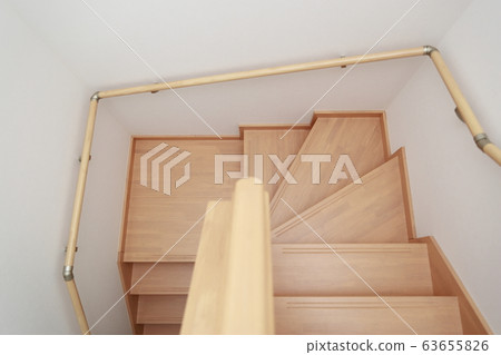 樓梯（單戶獨戶住宅我家新建住宅生活方式1F 2F室內） 63655826