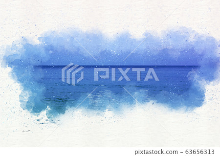 Abstract colorful soft wave ocean sea at Phuket, Thailand on watercolor illustration painting background. Abstract colorful soft wave ocean sea at Phuket, Thailand on watercolor illustration painting background. 63656313