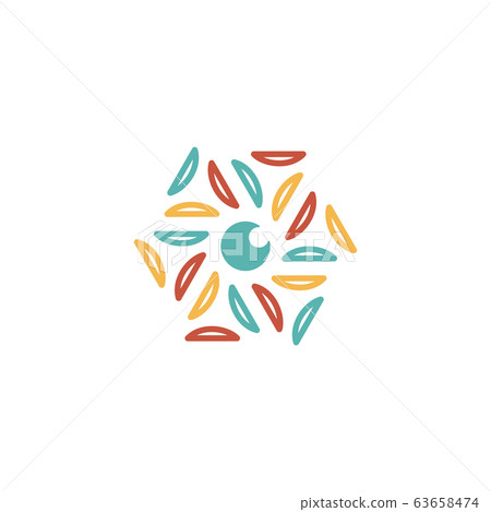 Hexagon lens logo design vector unique, modern 63658474