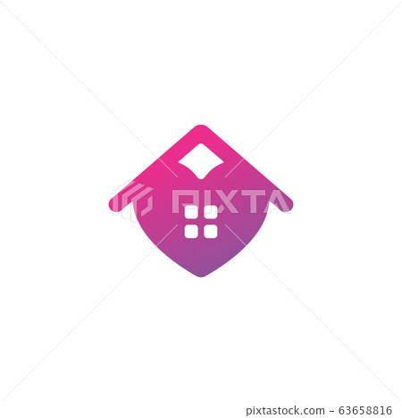 Home love logo design vector unique Home love logo design vector unique 63658816