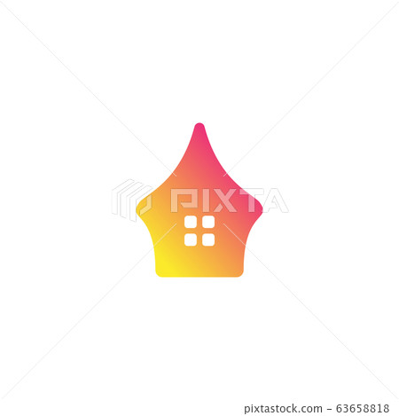 Home unique logo design vector Home unique logo design vector 63658818
