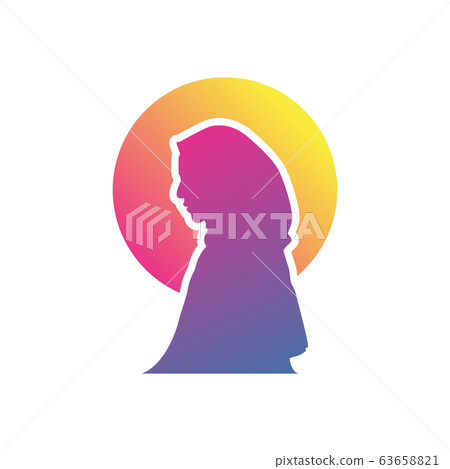 Muslim woman veiled design vector 63658821