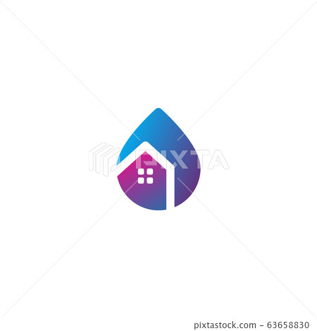 Home water logo design vectors Home water logo design vectors 63658830