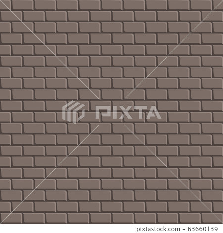 Seamless vector brick wall - background pattern - Stock Illustration ...