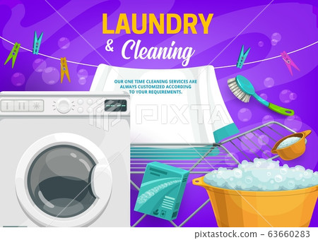 Washing machine and detergent. Laundry, cleaning Washing machine and detergent. Laundry, cleaning 63660283