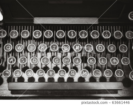 Antique Typewriter Vintage collection object Black and white 63661446