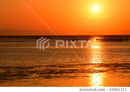 Yanagawa City Scenery Ariake Sea Evening View Yanagawa City Scenery Ariake Sea Evening View 63662121
