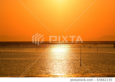 Yanagawa City Scenery Ariake Sea Evening View Yanagawa City Scenery Ariake Sea Evening View 63662130