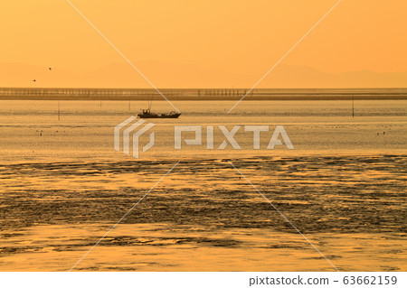 Yanagawa City Scenery Ariake Sea Evening View Yanagawa City Scenery Ariake Sea Evening View 63662159