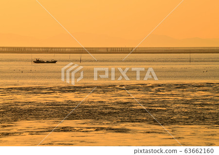 Yanagawa City Scenery Ariake Sea Evening View Yanagawa City Scenery Ariake Sea Evening View 63662160