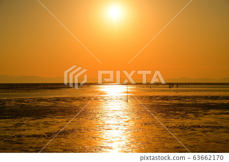 Yanagawa City Scenery Ariake Sea Evening View Yanagawa City Scenery Ariake Sea Evening View 63662170