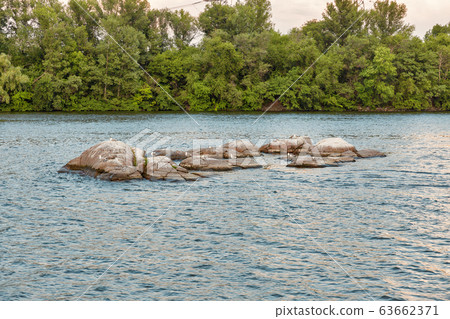 Dnieper River in Zaporizhia, Ukraine. 63662371