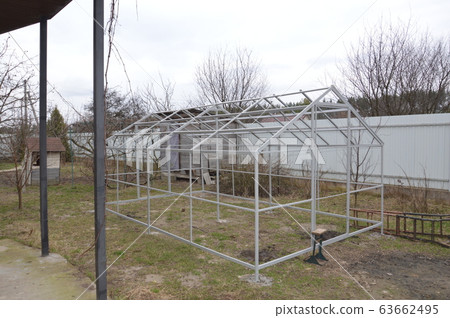 Metal painted garden greenhouse designs 63662495
