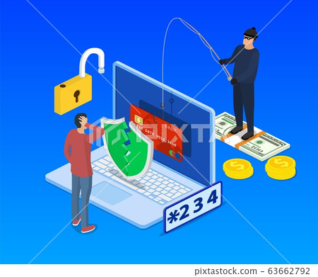 Internet phishing and hacking attack concept. Internet phishing and hacking attack concept. 63662792