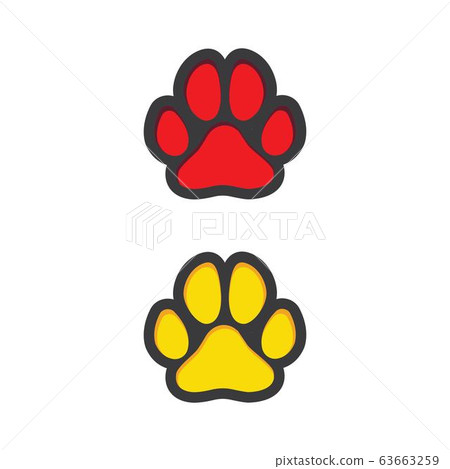 Paw icon design vector illustration 63663259