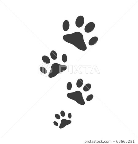 Paw icon design vector illustration 63663281