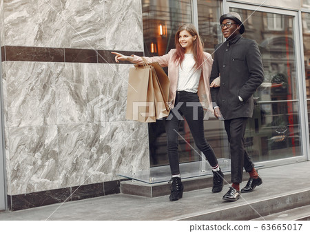 International people in a autumn city International people in a autumn city 63665017