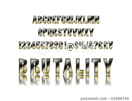 Metal brutal alphabet 63666348