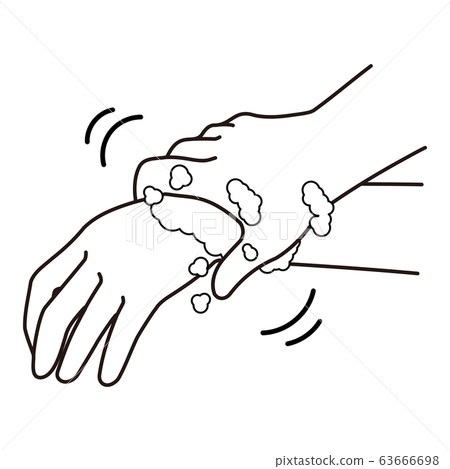 Proper hand-washing procedure 7 Be sure to wash your wrist Black and white Proper hand-washing procedure 7 Be sure to wash your wrist Black and white 63666698