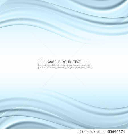Blue line vector background curve paper layer with white space for text and message background design 63666874