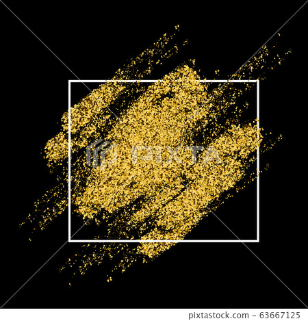 Gold sparkles on black in frame. Golden glitter background. Shine backdrop for card, vip, exclusive, certificate, gift, luxury, privilege, voucher, store, present, shopping. Gold sparkles on black in frame. Golden glitter background. Shine backdrop for card, vip, exclusive, certificate, gift, luxury, privilege, voucher, store, present, shopping. 63667125