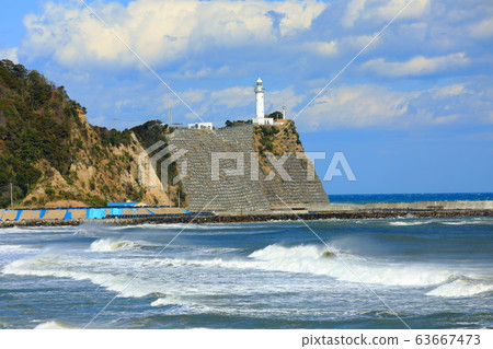 [Fukushima Prefecture] Rough Toyoma Coast and Shioyazaki Lighthouse 63667473