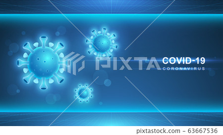 Coronavirus COVID-19. Coronavirus outbreak and coronaviruses influenza background. COVID-19 Virus. Virus attack on earth. Vector Illustration. Coronavirus COVID-19. Coronavirus outbreak and coronaviruses influenza background. COVID-19 Virus. Virus attack on earth. Vector Illustration. 63667536