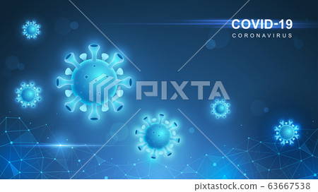 Coronavirus COVID-19. Coronavirus outbreak and coronaviruses influenza background. COVID-19 Virus. Virus attack on earth. Vector Illustration. Coronavirus COVID-19. Coronavirus outbreak and coronaviruses influenza background. COVID-19 Virus. Virus attack on earth. Vector Illustration. 63667538
