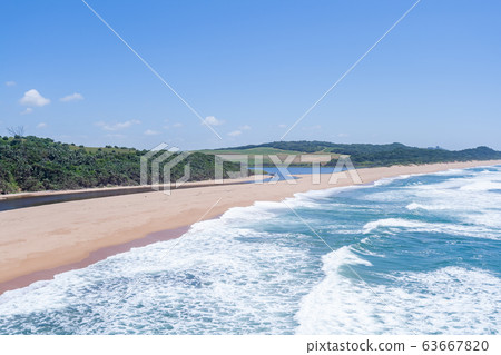 Flying Low Beach River Lagoon Blue Ocean 63667820