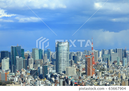 Cityscape Tokyo Tower Buildings Scramble Square 63667904