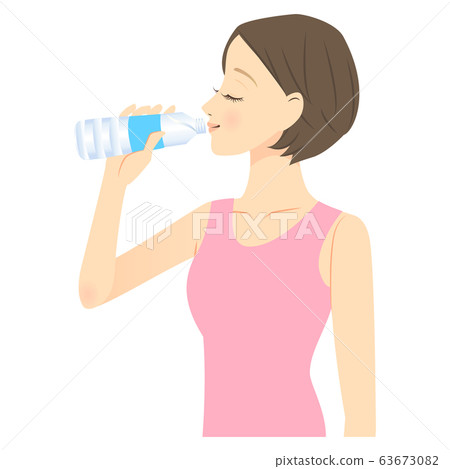 女人喝水02 63673082