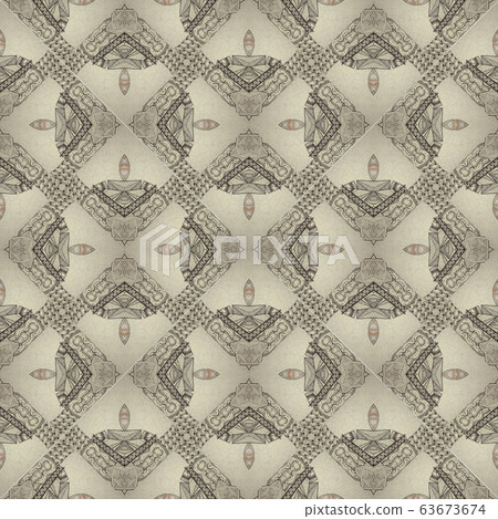 Seamless pattern in zenart style Seamless pattern in zenart style 63673674
