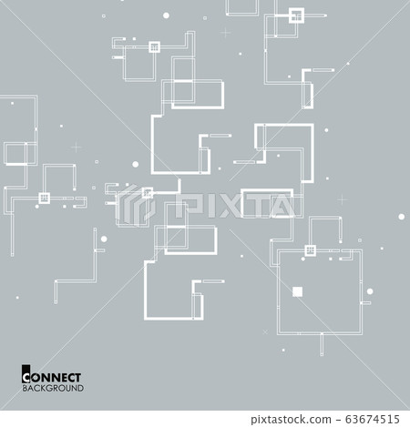 Urban vector architectural background for your architectural plan, technical project, abstract design 63674515