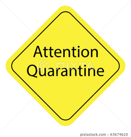 Warning sign on continent. Warning sign on continent. 63674620