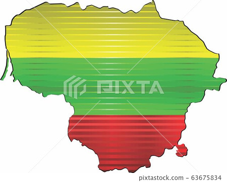 Shiny Grunge map of the Lithuania Shiny Grunge map of the Lithuania 63675834