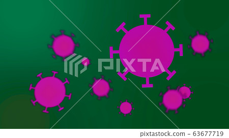 Group of Novel Coronavirus cells illustration 63677719