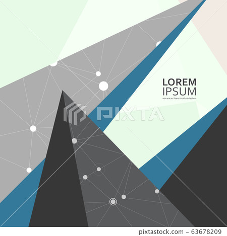 Vector low poly background. Illustration of abstract texture with triangles. Pattern design for banner, poster, flyer 63678209