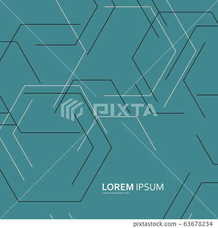 Vector geometric background on technology design - Stock Illustration ...
