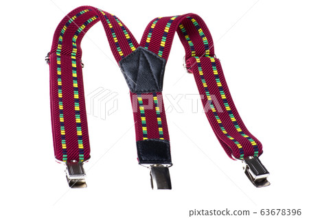 suspenders on white 63678396