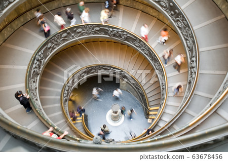 spiral stairs in vatican 63678456