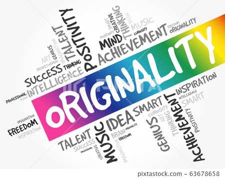 Originality word cloud collage Originality word cloud collage 63678658