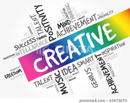 Creative word cloud collage - Stock Illustration [63678674] - PIXTA