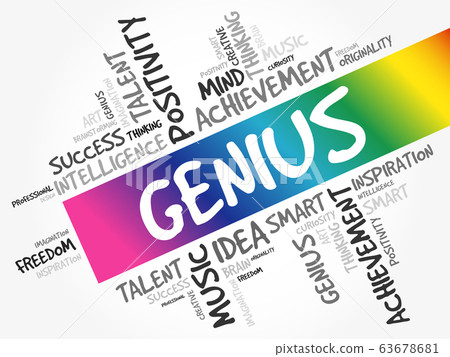 Genius word cloud collage - Stock Illustration [63678681] - PIXTA
