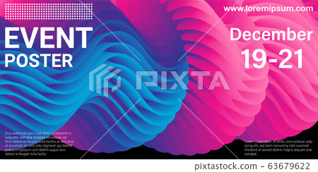 Event poster. Party background. Fluid flow.Vector Event poster. Party background. Fluid flow.Vector 63679622