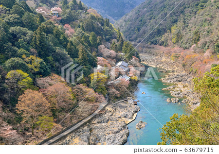 Arashiyama in Kyoto Hozukyo 63679715